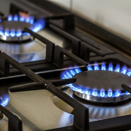 gas line installation for gas ranges