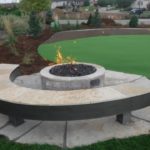 Backyard-Remodel-Progress-Fire-Pit-and-Fire-up-Complete
