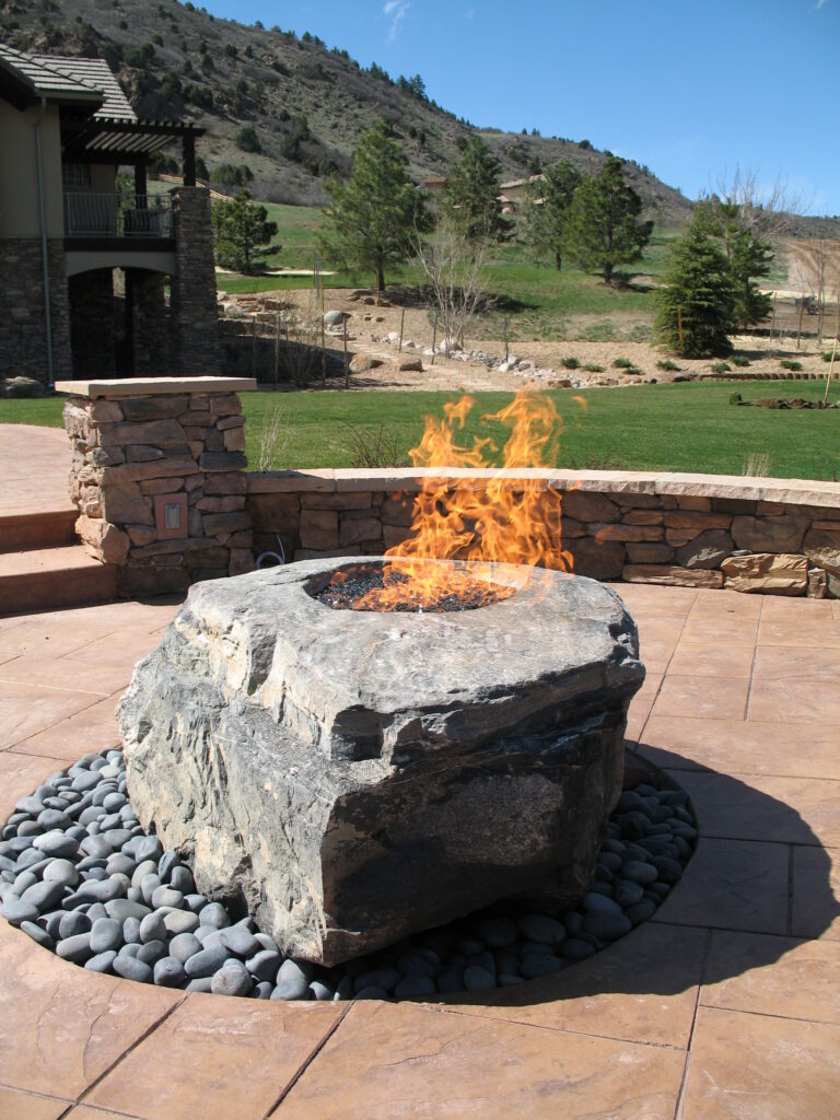 The Gas Connection Custom Nature Fire Pit and Flame