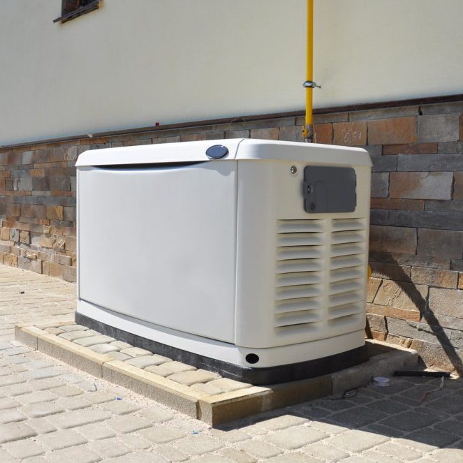 Big Backup Natural Gas Generator for House Building Outdoor